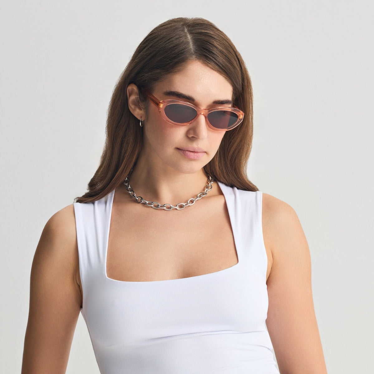 Faos Antiparos Crystal Peach / Stone Brown Γυαλιά Ηλίου