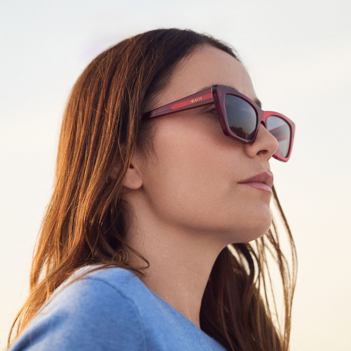 Faos Corfu Crystal Red / Shade Grey Γυαλιά Ηλίου