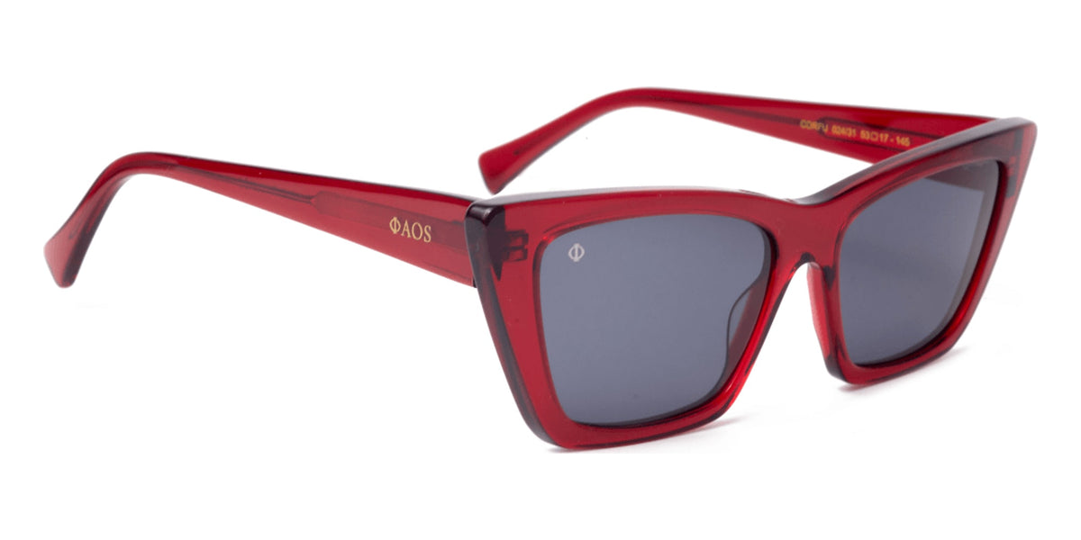 Faos Corfu Crystal Red / Shade Grey Γυαλιά Ηλίου side packshot