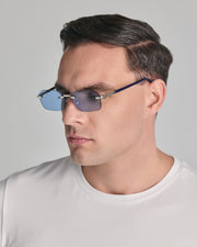Faos Mycenae Metalic Silver / Kyano Blue
