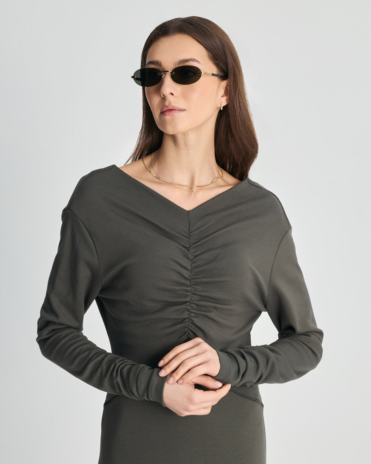 Faos Phaestus Metalic Gold / Shade Grey Γυαλιά Ηλίου