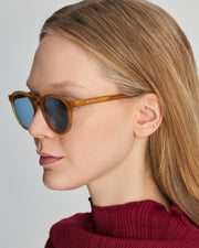 Faos Tinos Electrum Amber / Kyano Blue
